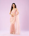 Pink Organza Extravaganza Saree